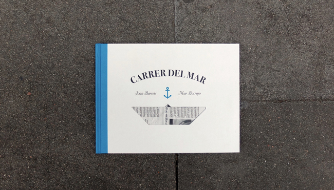 Coberta del llibre "Carrer del Mar", dissenyat per Mar Borrajo